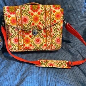 Vera Bradley Folkloric print crossbody messenger bag